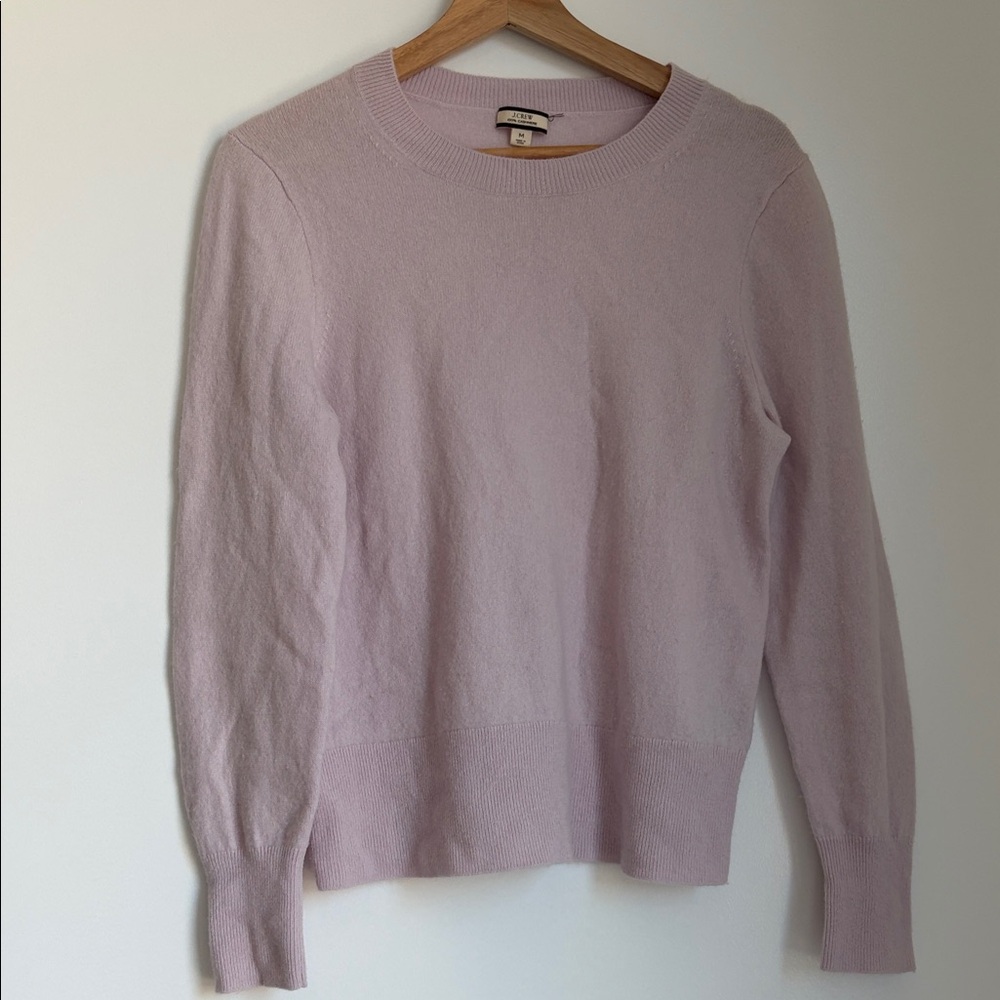 J. Crew Light Pink Crew Neck Sweater